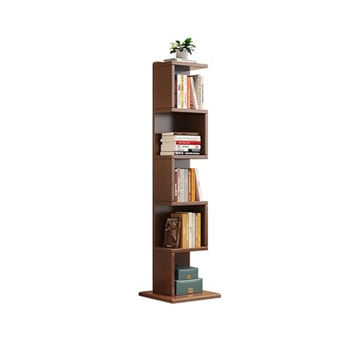 ZHOUYING Bücherregale Bücherregal aus massivem Holz, bodenstehend, für den Haushalt, Schlafzimmer, einfaches Bücherregal, Wohnzimmer, Kleiner Lagerschrank, Bücherregal von ZHOUYING