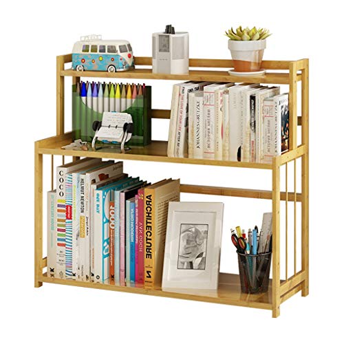 ZHOUYING Bücherregale Bücherregal für Studenten Dreischichtiges Bücherregal aus Holz Einfaches Lagerregal für den Schreibtisch im Kinderbüro Kleines Bücherregal Bücherregal von ZHOUYING