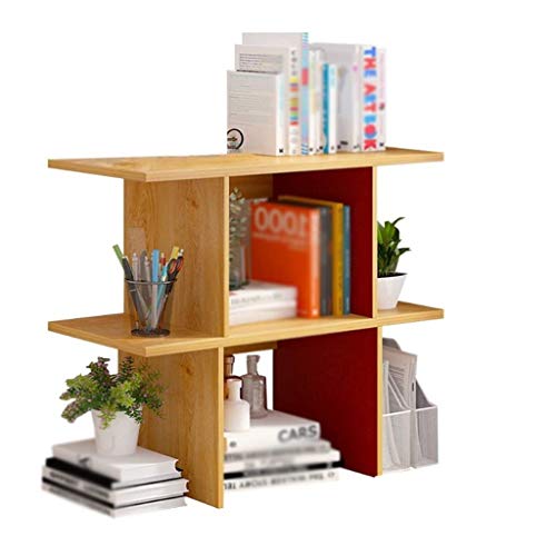 ZHOUYING Einfaches kleines Bücherregal, minimalistisches Bücherregal, kreatives Desktop-Aufbewahrungsregal von ZHOUYING