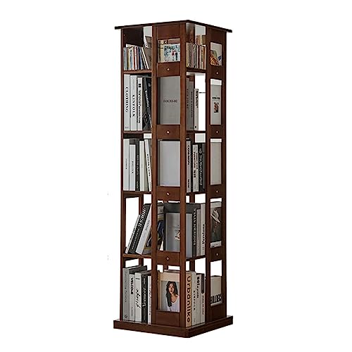 ZHOUYING Flexible Bücherregale Mehrschichtiges stehendes Bücherregal aus Holz mit unsichtbarem Universalrad Rollendes Bücherregal Home Book Rack perfekte Möbel von ZHOUYING