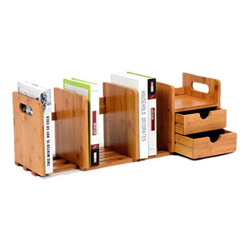 ZHOUYING Holz-Erweiterungs-Bücherregal, modulares Desktop-Bücherregal, Desktop-Bücherregal, Schreibtisch-Aktenhalter, Teleskop-Pumptisch, Bücherregal, Bücherregale von ZHOUYING