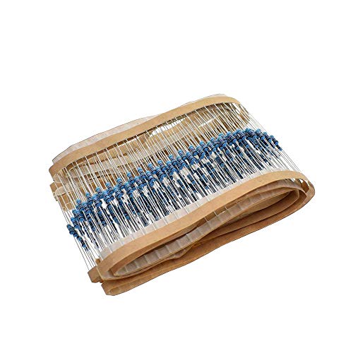 ZHOUYUFAN 100 Stück 1/4 W 1R~220R 1% Metallschichtwiderstand 100R 220R Ohm Widerstand (Größe 27R) von ZHOUYUFAN