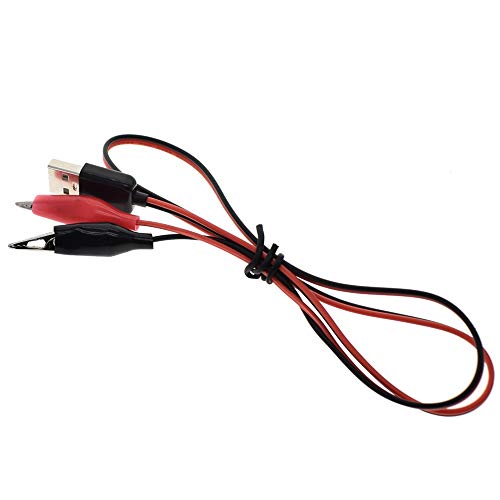 ZHOUYUFAN 4 mm Dual Alligator Testzangen CLAMP USB Stecker Netzteil Adapter Kabel Multifunktional 60 cm ZHOUYUFAN 4 mm Dual Alligator Testzangen CLAMP USB Stecker Netzteil Adapter Kabel Multifunktional 60 cm von ZHOUYUFAN