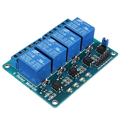 ZHOUYUFAN Relais-Modul für PIC ARM DSP AVR MSP430, 5 V, 4 Kanäle ZHOUYUFAN Relais-Modul für PIC ARM DSP AVR MSP430, 5 V, 4 Kanäle von ZHOUYUFAN