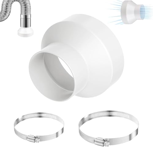 3 Stück Reduzierstück Für Lüftungssysteme Abluftschlauch Adapter 150mm Auf 100mm Reduzierverbinder Reduzierstück Reduzierstück Mit 2 Edelstahl Schlauchschelle Für Dunstabzug Und Ventilationsrohr von ZHOUZHUCHEN