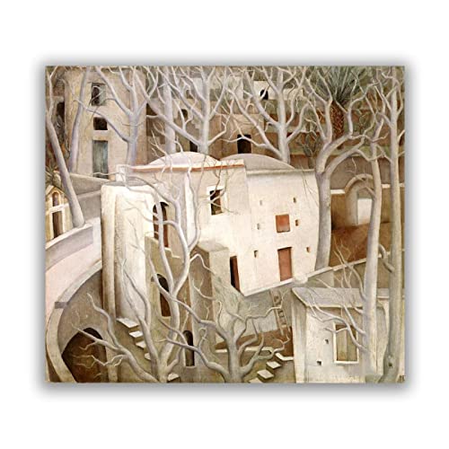 ZHPLIX Anita Rée Weiße Nussbäume Kunstdrucke Berühmte Gemälde Giclée-Leinwanddrucke Leinwand-Wandkunst für die Wanddekoration, 70 x 84 cm rahmenlos von ZHPLIX