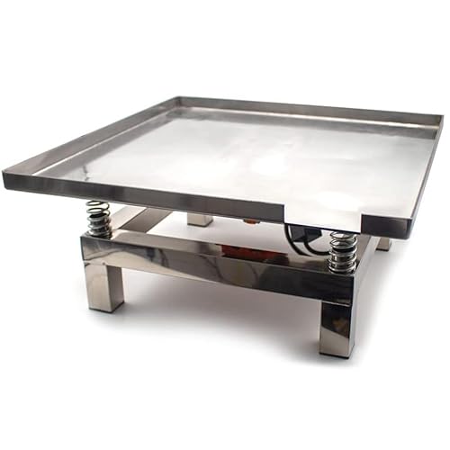 ZHPPED 35 * 35 cm/50 x 50 cm Mini-Vibrationstisch aus Edelstahl, Vibrationstisch für Beton, Vibrationsprüfstand, Testblock-Vibrationsplattform,500×500mm von ZHPPED