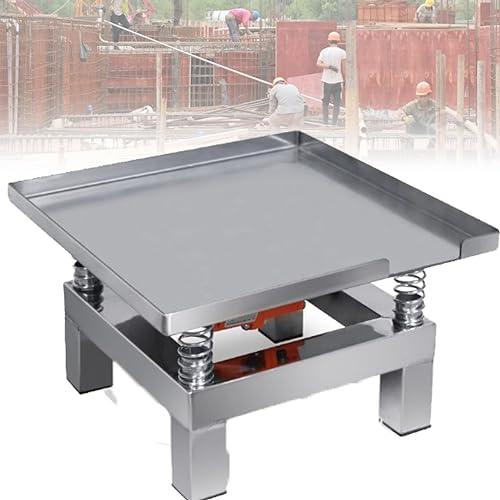 ZHPPED 35 * 35 cm/50 x 50 cm elektrischer Beton-Rütteltisch zur Entfernung von Tumbler-Luftblasen – Rütteltisch-Vibration – 220 V Flachplattenrüttler,350×350mm von ZHPPED