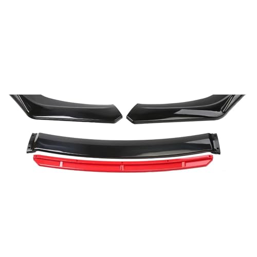 Frontstoßstange Spoiler Für Limousinenbreite Unter 176 Cm Universeller Frontstoßstangenlippen-Bodykit Dekorativer Streifen Stoßstangen-Canard-Lippensplitter Frontspoiler-Diffusor(Bright Black Red) Frontstoßstange Spoiler Für Limousinenbreite Unter 176 Cm Universeller Frontstoßstangenlippen-Bodykit Dekorativer Streifen Stoßstangen-Canard-Lippensplitter Frontspoiler-Diffusor(Bright Black Red) von ZHQDRCY