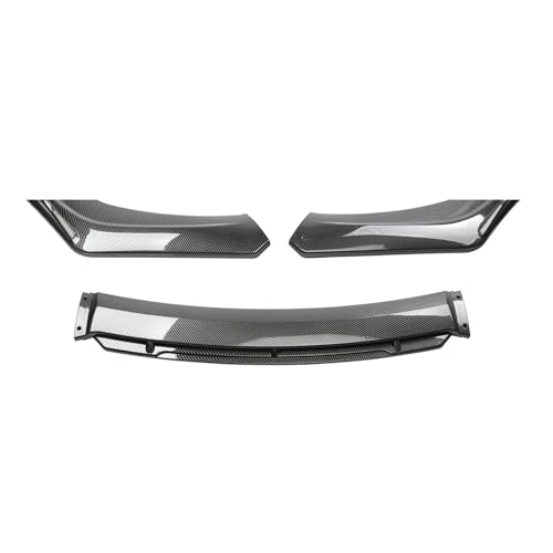 Frontstoßstange Spoiler Für Limousinenbreite Unter 176 Cm Universeller Frontstoßstangenlippen-Bodykit Dekorativer Streifen Stoßstangen-Canard-Lippensplitter Frontspoiler-Diffusor(Carbon Fiber) von ZHQDRCY