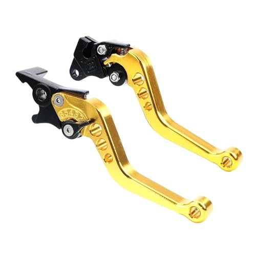 Für GSXS1000L Für GSXS-1000L Für GSXS-1000 L Für GSXS 1000L Kupplung Bremsgriff Modifizierte Einstellbare Handhebel Bremshebel Kupplungsgriffe(Gold Disc Brake) von ZHQDRCY