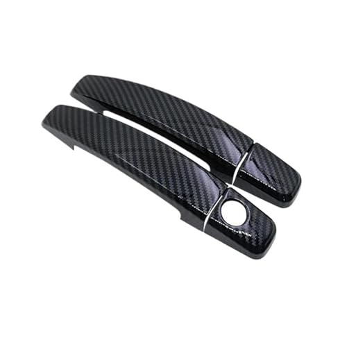 ZHQDRCY Äußerer Griff Türabdeckung Für Opel Für Corsa D S07 2006~2014 Für Vauxhall Türgriff Abdeckung Trim Auto Styling Zubehör Aufkleber Auto Styling Auto Türgriff Zubehör(2Handle 1 Kyehole) von ZHQDRCY