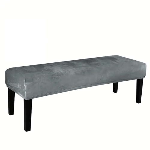 ZHQFLC Samt-Esszimmer-Bankabdeckung, Stretch-Bankabdeckungen, abnehmbare Esszimmerstuhlabdeckung, Anti-Staub Soft Fit Universal Stretch-Bank-Stuhlhüllen (K) von ZHQFLC