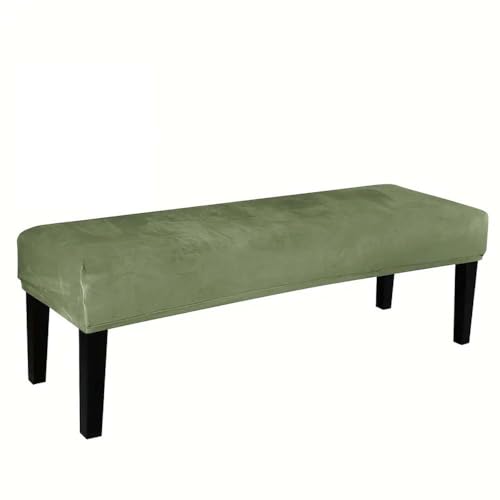 ZHQFLC Samt-Esszimmer-Bankabdeckung, Stretch-Bankabdeckungen, abnehmbare Esszimmerstuhlabdeckung, Anti-Staub Soft Fit Universal Stretch-Bank-Stuhlhüllen (L) von ZHQFLC