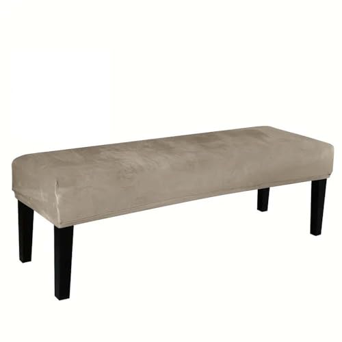 ZHQFLC Samt-Esszimmer-Bankabdeckung, Stretch-Bankabdeckungen, abnehmbare Esszimmerstuhlabdeckung, Anti-Staub Soft Fit Universal Stretch-Bank-Stuhlhüllen (N) von ZHQFLC