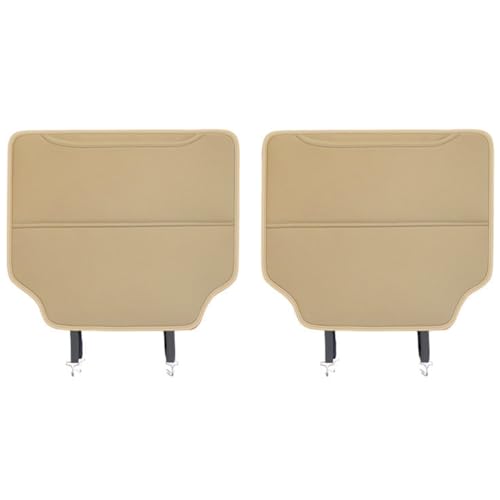 2 Stück Auto Rücksitz Anti Kick Pad für VW Taigo Touran Tiguan CC Beetle Passat Jetta B6 B7 B8, Wasserdicht Leder Rückenlehne Anti-Kick Pads Autositz RüCkenschutz Mit Taschen Sitzschutz Autositzschutz von ZHSDMB