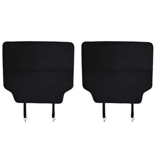 ZHSDMB 2 Stück Auto Rücksitz Anti Kick Pad für VW ID.3 /ID.4 /ID.6 Pure Pro Pro-S GTX CROZZ, Wasserdicht Leder Rückenlehne Anti-Kick Pads Autositz RüCkenschutz Mit Taschen Sitzschutz Autositzschutz von ZHSDMB