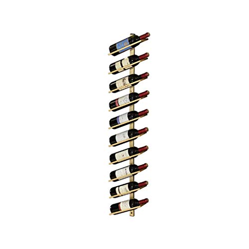 ZHSYXLB Wand-Weinregal aus Metall, Wand-Weinregal mit Flaschen- und Glashalter, Metall-Weinhalter zum Aufhängen, schwimmendes Flaschenregal, Weinregal-Organizer von ZHSYXLB