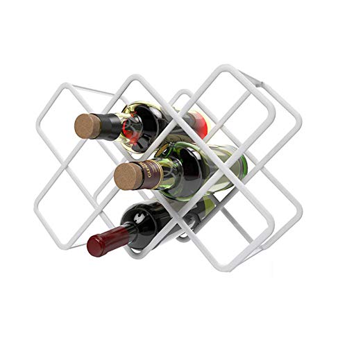 ZHSYXLB Weinflaschenhalter Weinregal – Flaschenweinhalter für die Weinaufbewahrung – Modernes Weinregal aus Metall – Weinregale auf der Arbeitsplatte – Kleines Weinregal – Weinflaschenaufbewahrung – von ZHSYXLB