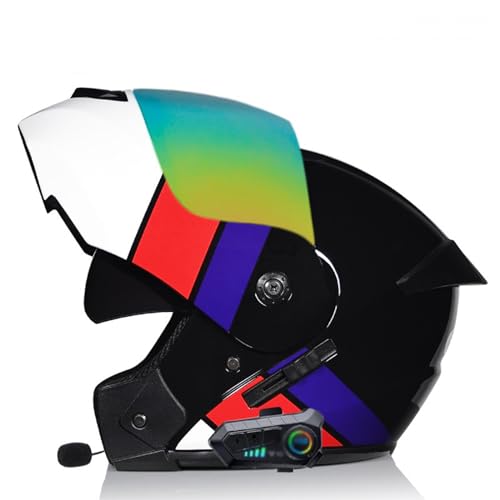 ZHTBATE Motorrad Modular Integralhelm Herren Mit Sonnenblende Bluetooth Klapphelm Bluetooth Integriert Helm Motorrad ECE Zertifiziert Mit Anti Fog Spiegel Racing Helm Intercom Radio ZHTBATE Motorrad Modular Integralhelm Herren Mit Sonnenblende Bluetooth Klapphelm Bluetooth Integriert Helm Motorrad ECE Zertifiziert Mit Anti Fog Spiegel Racing Helm Intercom Radio von ZHTBATE