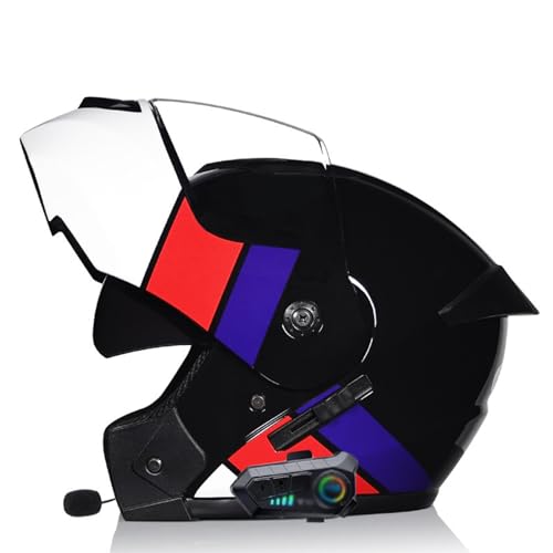 ZHTBATE Motorrad Modular Integralhelm Herren Mit Sonnenblende Bluetooth Klapphelm Bluetooth Integriert Helm Motorrad ECE Zertifiziert Mit Anti Fog Spiegel Racing Helm Intercom Radio ZHTBATE Motorrad Modular Integralhelm Herren Mit Sonnenblende Bluetooth Klapphelm Bluetooth Integriert Helm Motorrad ECE Zertifiziert Mit Anti Fog Spiegel Racing Helm Intercom Radio von ZHTBATE