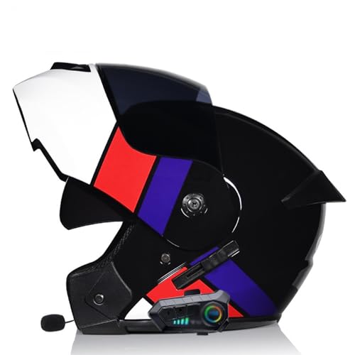 ZHTBATE Motorrad Modular Integralhelm Herren Mit Sonnenblende Bluetooth Klapphelm Bluetooth Integriert Helm Motorrad ECE Zertifiziert Mit Anti Fog Spiegel Racing Helm Intercom Radio ZHTBATE Motorrad Modular Integralhelm Herren Mit Sonnenblende Bluetooth Klapphelm Bluetooth Integriert Helm Motorrad ECE Zertifiziert Mit Anti Fog Spiegel Racing Helm Intercom Radio von ZHTBATE
