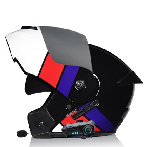 ZHTBATE Motorrad Modular Integralhelm Herren Mit Sonnenblende Bluetooth Klapphelm Bluetooth Integriert Helm Motorrad ECE Zertifiziert Mit Anti Fog Spiegel Racing Helm Intercom Radio ZHTBATE Motorrad Modular Integralhelm Herren Mit Sonnenblende Bluetooth Klapphelm Bluetooth Integriert Helm Motorrad ECE Zertifiziert Mit Anti Fog Spiegel Racing Helm Intercom Radio von ZHTBATE