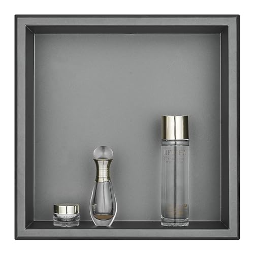 ZHUGE Wandnische Dusche Edelstahl, Dusch Nischen Wand Einsatz fliesbar, Badezimmer Nische mit eingelassenem Regal für Dusch-Aufbewahrung von Shampoo Seife Toilettenartikeln, 30 x 30cm, Grau ZHUGE Wandnische Dusche Edelstahl, Dusch Nischen Wand Einsatz fliesbar, Badezimmer Nische mit eingelassenem Regal für Dusch-Aufbewahrung von Shampoo Seife Toilettenartikeln, 30 x 30cm, Grau von ZHUGE