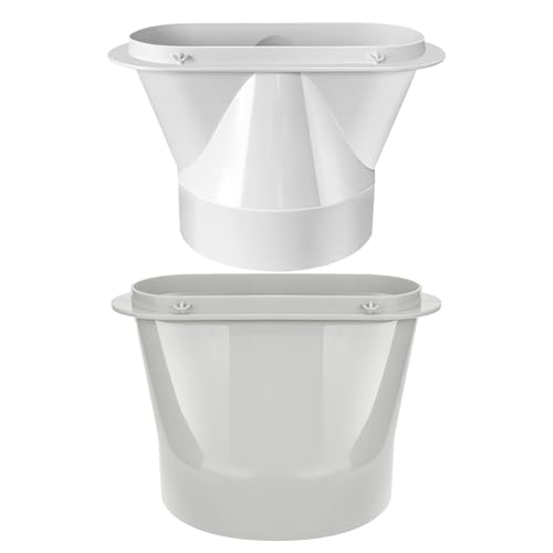 Flacher Klimaanlage Abluftschlauch Adapter, 2 Stück 13/15cm Klimaschlauch Fenster Adapter, Tragbarer AC Schlauchanschluss Für Lüftungsabdichtungssatz Flacher Klimaanlage Abluftschlauch Adapter, 2 Stück 13/15cm Klimaschlauch Fenster Adapter, Tragbarer AC Schlauchanschluss Für Lüftungsabdichtungssatz von ZHUMCCY