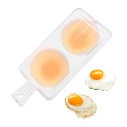 Mikrowellen Eierpochierer, Mikrowellen Eierkocher Pochierer Mit 2 Mulden Mikrowellen Pochierte Eier Form Pochierte Eier Eierformer Zum Frühstück, Mittag- Und Abendessen Mikrowellen Eierpochierer, Mikrowellen Eierkocher Pochierer Mit 2 Mulden Mikrowellen Pochierte Eier Form Pochierte Eier Eierformer Zum Frühstück, Mittag- Und Abendessen von ZHUMCCY