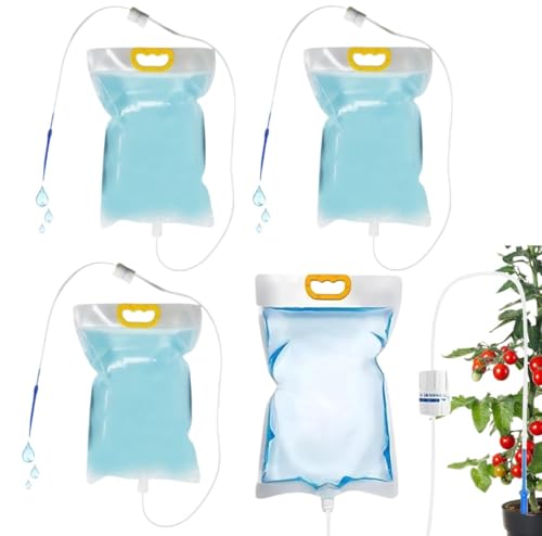 Pflanzen Automatische Bewässerung Tropfbewässerungsbeutel, 4 Stück 3,5L Pflanzen Infusionsbeutel Mit Einstellbarem Durchfluss Tragbare Bewässerungssystem Für Bonsai Zimmerpflanzen Pflanzen Automatische Bewässerung Tropfbewässerungsbeutel, 4 Stück 3,5L Pflanzen Infusionsbeutel Mit Einstellbarem Durchfluss Tragbare Bewässerungssystem Für Bonsai Zimmerpflanzen von ZHUMCCY