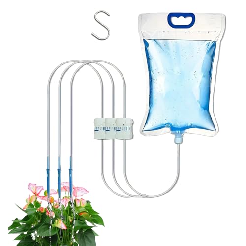 ZHUMCCY Automatisches Bewässerungssystem Für Innenräume,Automatisches Bewässerungsgerät für Zimmerpflanzen - Justierbarer Tropfbeutel Für Jungbäume Balkon Reisefreundliche Pflanzenpflege von ZHUMCCY