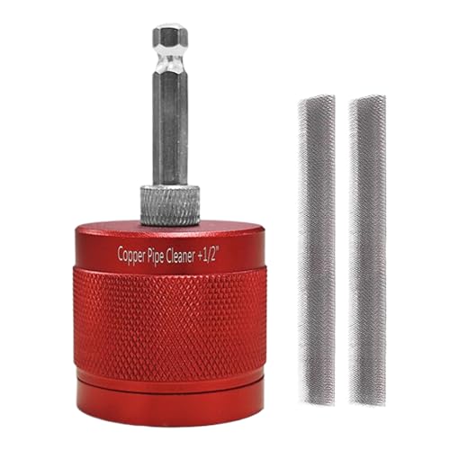 ZHUMCCY Bohrrohr Reiniger | Sanitär Reinigungsbürste,1/2", 3/4", 1" Multifunktionaler Kupferrohrreiniger Für Basteln, Sanitär, Industrie, Elektriker, Haushalt, Werkstatt von ZHUMCCY