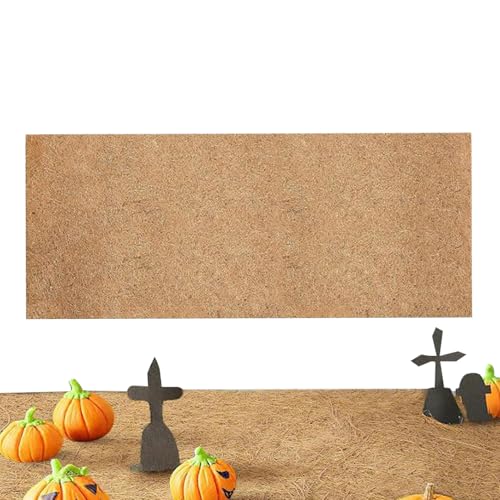 ZHUMCCY Deko Matte | Landschaftsakzente Faserteppich | Natürliche Halloween Matte Für Tisch Terrasse Garten Wohnzimmer Herbst Party Spukhaus von ZHUMCCY