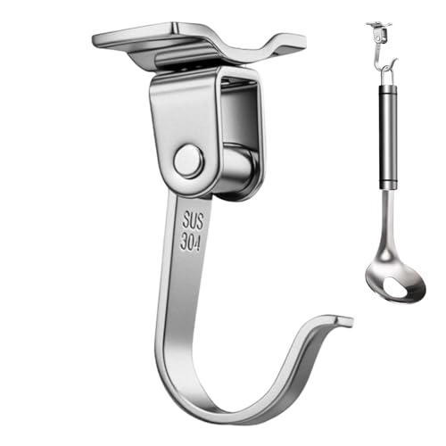 ZHUMCCY Edelstahl-Haken, Handtuchaufhänger, multifunktional, 180/360 Grad drehbar, Organizer für Badezimmer, Dusche, Wand, Aufbewahrung unter dem Schrank von ZHUMCCY