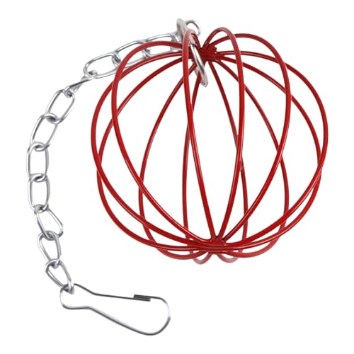 ZHUMCCY Kaninchen Heuhalter | Futterraufe Ohne Verschwendung Für Hasen - Metallgestell Nagetoys Grasfütterungsball Für Kleintiere Käfigzubehör von ZHUMCCY