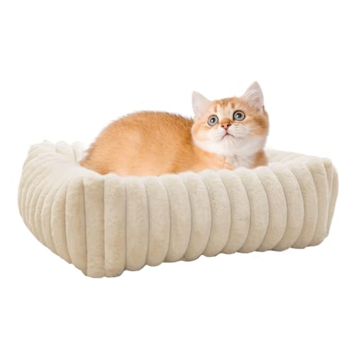 ZHUMCCY Katzen Kuschel Sofa | Abnehmbare Katzenmatte Waschbar,Haustierhäuser Für Schlafzimmer Wohnzimmer Balkon Reise Outdoor von ZHUMCCY