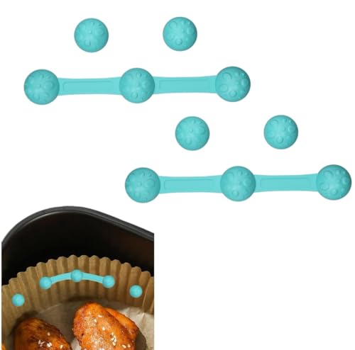 ZHUMCCY Magnete Für Airfryer Backpapier, 2er-Set Luftfritteusen Magnet Silikonschnalle, Hohe Temperaturbeständigkeit Air Fryer Liner Magnete Für Die Heißluftfritteuse von ZHUMCCY