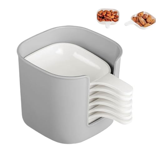 ZHUMCCY Sojasoßenschälchen,6 Stück Dip Saucen Teller mit Griff | Saucenschale Mit Halterung Für Küche Haushalt Gewerbe Grillen Restaurant Snacks Familientisch Picknick von ZHUMCCY