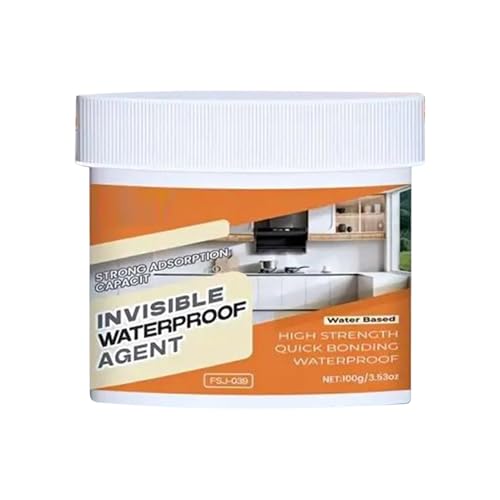 ZHUMCCY Transparente Wasserdichte Beschichtung | Unsichtbarer Wasserdichter Kleber - 100g Abdichtung Isolierung Und Reparatur Klar Für Fugen Toilette Fliesen Wände Dach Außenbereich Küche Garten von ZHUMCCY