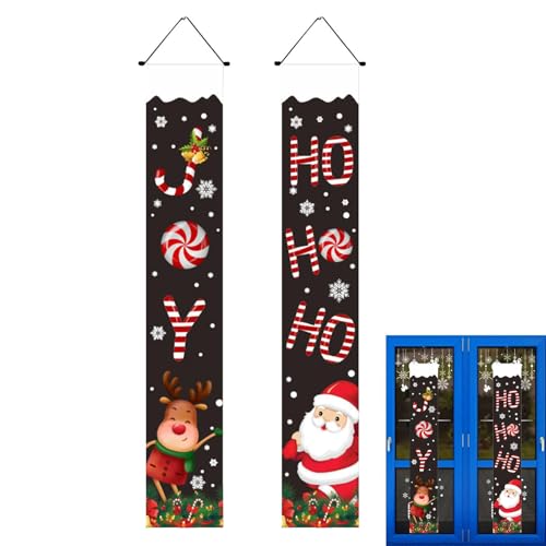 ZHUMCCY Weihnachtliche Eingangsdekoration, Weihnachtsdeko Außen Für Terrasse, Cartoon Buchstaben Design Deko Für Restaurant Café Eingang Gartenzaun Balkon von ZHUMCCY