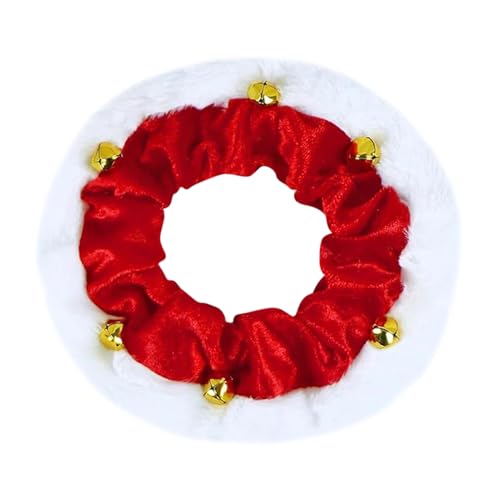 ZHUMCCY Weihnachtshalsband Für Hunde,Dehnbares Katzenhalsband | Verstellbares Haustierhalsband Mit Glocke Für Draußen Drinnen Training Zuhause Hochzeit von ZHUMCCY