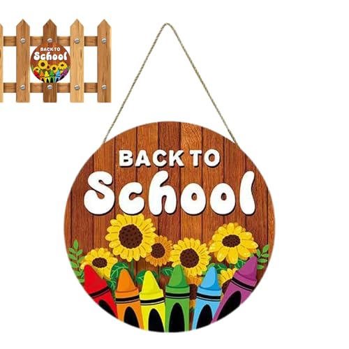 ZHUMCCY Willkommen Schild Für Schule, Buntstift Schultür Dekoration, Holztafel Klassenzimmerdeko Für Schüler Kindergartenkinder Foto Requisiten Innen Außen Schulbeginn ZHUMCCY Willkommen Schild Für Schule, Buntstift Schultür Dekoration, Holztafel Klassenzimmerdeko Für Schüler Kindergartenkinder Foto Requisiten Innen Außen Schulbeginn von ZHUMCCY