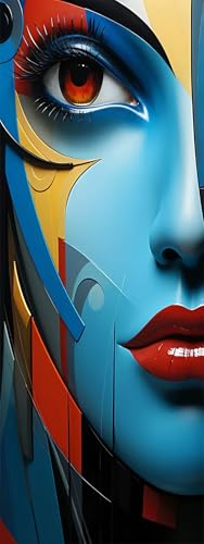 ZHUMUTO Diamond Painting Extra Groß XXL Bilder Set Erwachsene,60x160 cm Abstrakt Frauen B,5D Diamant Painting Bilder Erwachsene mit Zubehör Für Wanddekorationen von ZHUMUTO