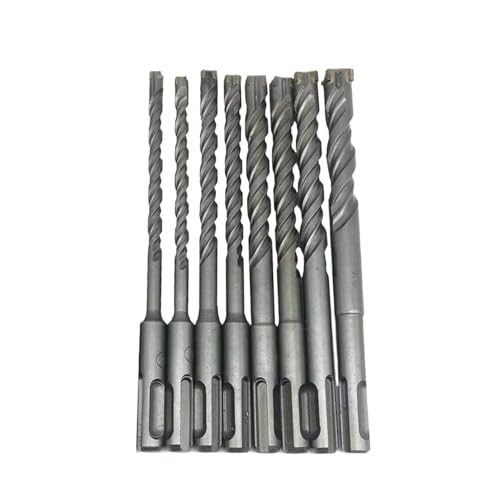 2 STÜCKE Elektrische Hammer Auswirkungen SDS PLUS Doppelhelix 4-Blatt Legierung Beton Bohrer(22 x 210mm/8.26in) von ZHUNTE