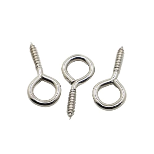 30 Stück Schafaugen-Blechschrauben, Augenschrauben, DIY-Seilzubehör(22mm) von ZHUNTE