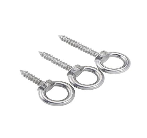 304 perforierte Edelstahlschrauben, 2 Stück selbstbohrende Schafaugen-Blechschrauben(M10x40mm) von ZHUNTE