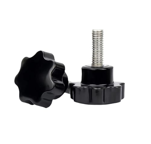 Manueller Knopfbolzen mit sternförmigem Kopf aus Kunststoff, 5 Stück Daumengriff mit Gewinde(M4x16mm) von ZHUNTE