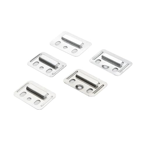 100 Stück Edelstahl-Druckknöpfe for Wandpaneele, integriertes Zubehör for Wandpaneelverbinder(43x32mm) von ZHUNTESM