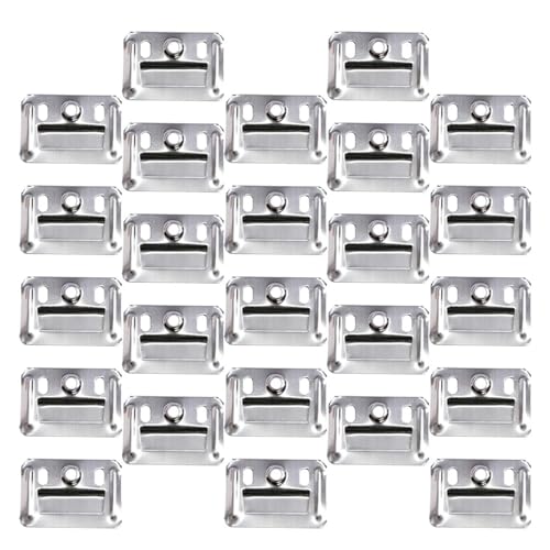 100 Stück Edelstahl-Wandpaneel-Verriegelungsverschlüsse, Möbelklammer-Schnallen-Ersatzteile(50x35x0.5mm) von ZHUNTESM